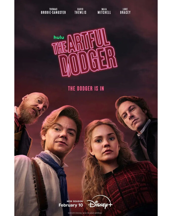 Key art for “The Artful Dodger” Season 2 featuring Jack Dawkins, now streaming on Hulu and Disney+