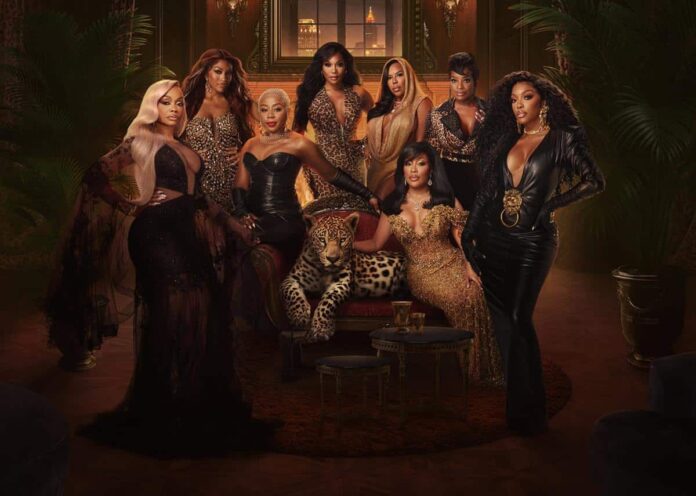 the-real-housewives-of-atlanta-season-17-cast-rhoa-group-photo The Real Housewives of Atlanta Season 17 cast featuring Phaedra Parks, Drew Sidora, Pinky Cole, Angela Oakley, Kelli Ferrell, K. Michelle, Shamea Morton Mwangi, and Porsha Williams