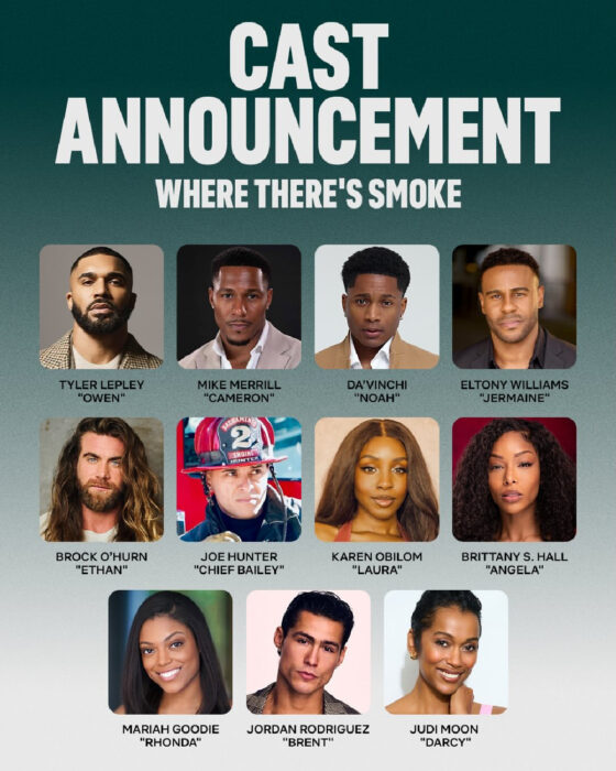 Cast of “Tyler Perry’s Where There’s Smoke” firefighter drama series on Netflix
