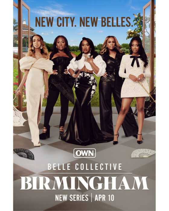 Key art for “Belle Collective: Birmingham” featuring Stormi Steele and cast on OWN