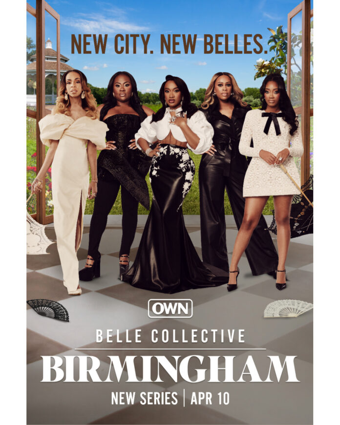 Key art for “Belle Collective: Birmingham” featuring Stormi Steele and cast on OWN