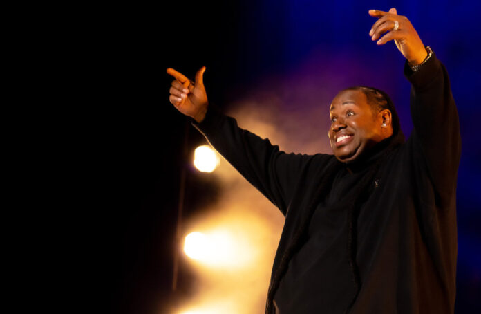 Bruce Bruce performing in his Netflix stand-up special “I Ain’t Playing”