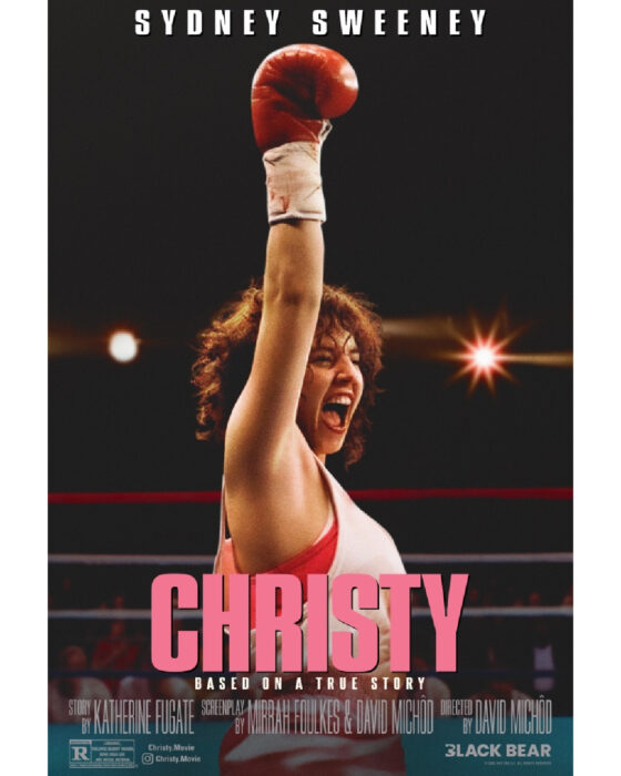 Sydney Sweeney as Christy Martin in “Christy” boxing drama premiering April 10, 2026 on HBO Max