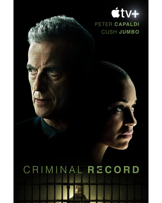 "Criminal Record" Season 2 Apple TV key art showing a tense London crime investigation with detectives facing moral dilemmas