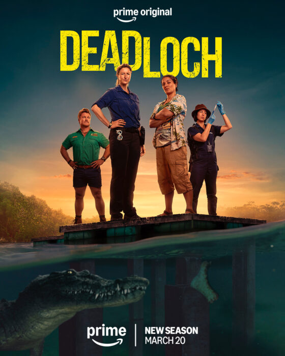 Deadloch Season 2 Prime Video key art featuring detectives in Australia’s Northern Territory
