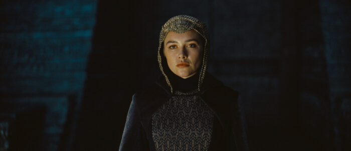 Florence Pugh as Empress Irulan in Dune Part Three movie teaser