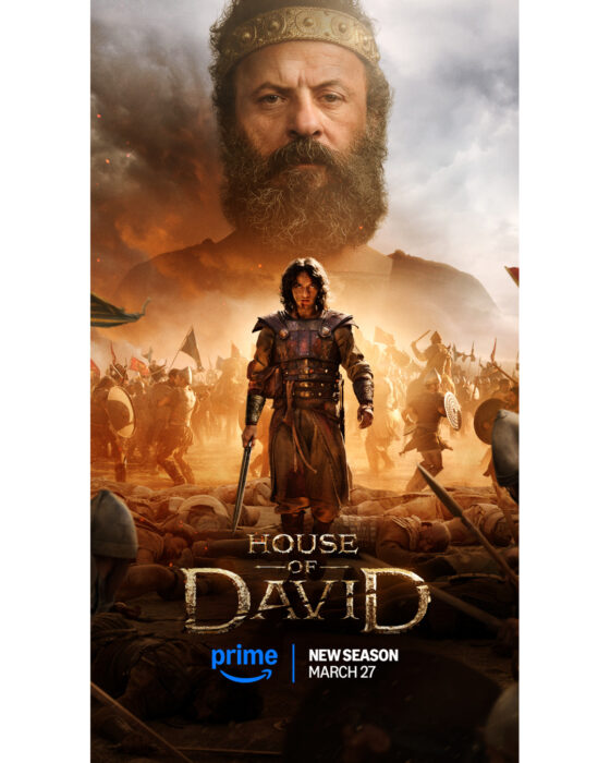 House of David Season 2 Prime Video key art depicting David’s rise after defeating Goliath