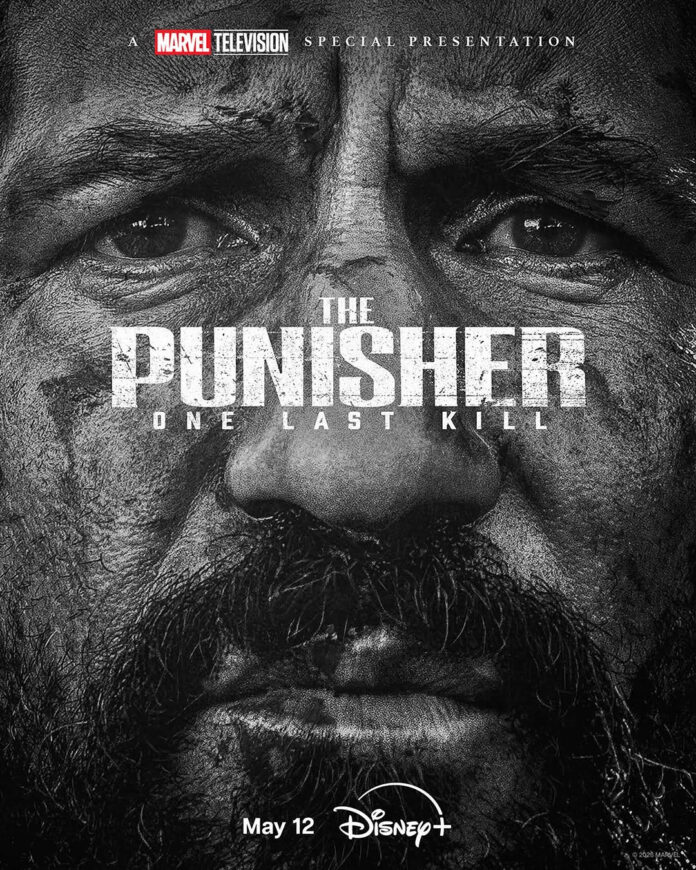 punisher-one-last-kill-jon-bernthal-key-art Jon Bernthal as Frank Castle in “Punisher: One Last Kill” key art, tied to “Daredevil: Born Again” Season 2 finale on Disney+