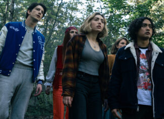 ‘School Spirits’ Season 4 Is Official…And Fans Are Still Processing That Finale Milo Manheim, RaeAnne Boon, Peyton List, Jess Gabor, and Kristian Ventura in “School Spirits” Season 3 Episode 8 on Paramount+
