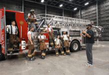 Netflix Reveals The Cast Of ‘Tyler Perry’s Where There’s Smoke’ Firefighter Drama Tyler Perry with the firefighter cast of “Tyler Perry’s Where There’s Smoke” during production in Atlanta for the Netflix drama series