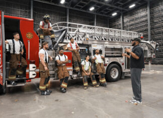 Netflix Reveals The Cast Of ‘Tyler Perry’s Where There’s Smoke’ Firefighter Drama Tyler Perry with the firefighter cast of “Tyler Perry’s Where There’s Smoke” during production in Atlanta for the Netflix drama series