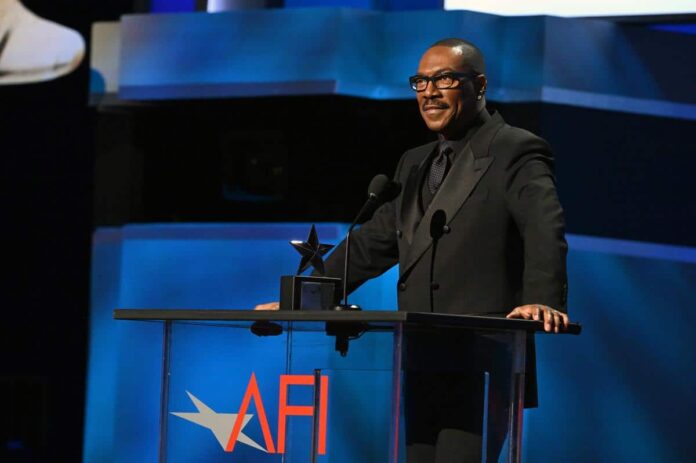 Eddie Murphy attends the AFI Life Achievement Award Gala Tribute at the Dolby Theatre in Hollywood, April 2026