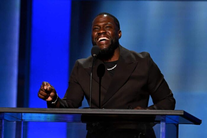 Kevin Hart attends the AFI Life Achievement Award honoring Eddie Murphy at the Dolby Theatre in Hollywood, April 2026