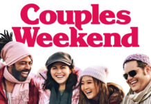 ‘Couples Weekend’ Trailer: Secrets, Snowstorms & A Cocktail That Changes Everything “Couples Weekend” movie poster featuring Alexandria Daddario, Daveed Diggs, Josh Gad, and Ashley Park trapped in a snowy cabin during a blizzard
