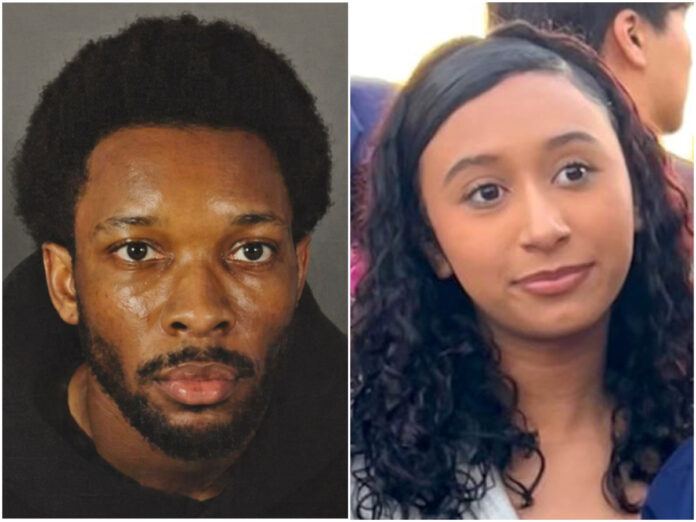 d4vd-mugshot-celeste-rivas-hernandez-los-angeles-case Side-by-side image showing D4vd mugshot and Celeste Rivas Hernandez in connection to Los Angeles murder case investigation
