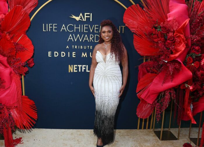 Jennifer Hudson performs at the AFI Life Achievement Award honoring Eddie Murphy at the Dolby Theatre in Hollywood, April 2026
