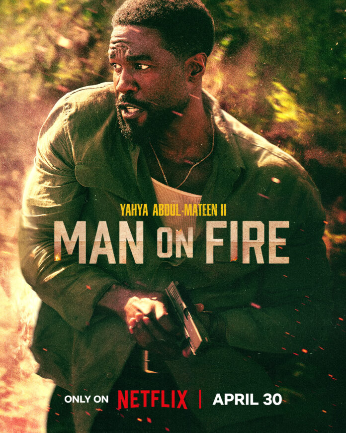 Yahya Abdul-Mateen II as John Creasy in Netflix’s “Man On Fire” series key art poster