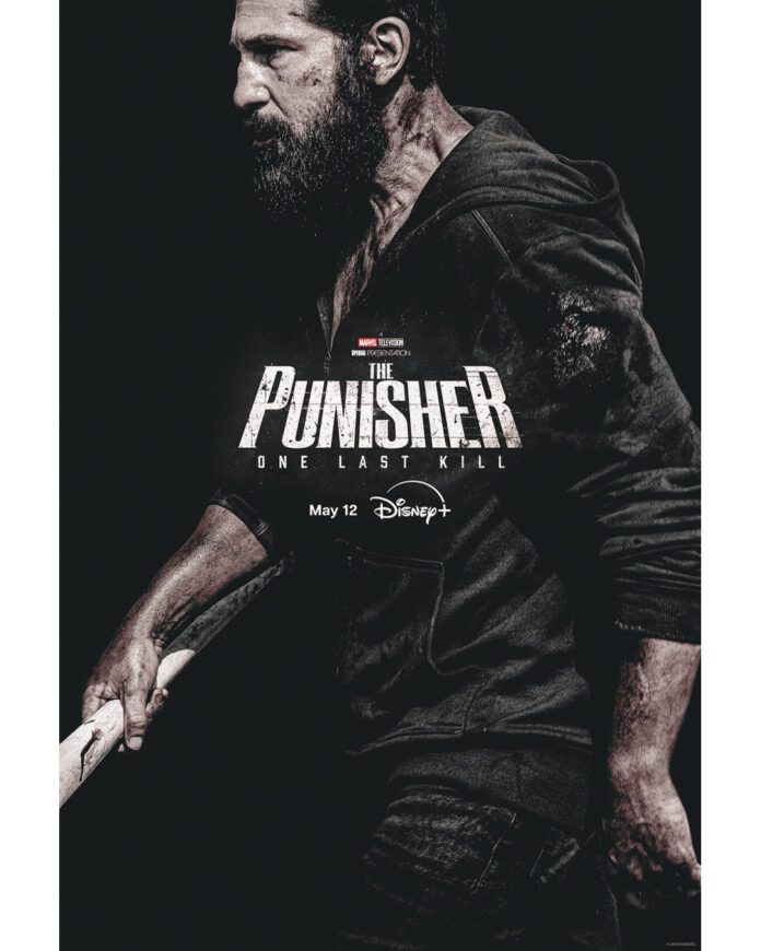 Jon Bernthal as Frank Castle in “Punisher: One Last Kill” key art for Marvel Television special on Disney+