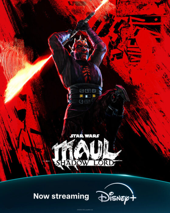 Darth Maul in “Star Wars: Maul – Shadow Lord” on Disney+ exploring his rise in the criminal underworld