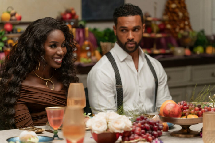 Anna Diop and Lucien Laviscount appears in Peacock’s upcoming thriller “Strung”
