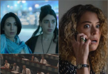 What’s New On Apple TV May 2026: 4 Shows Worth Watching Collage featuring Liraz Chamami and Talia Lynne Ronn in “Unconditional,” Tatiana Maslany in “Maximum Pleasure Guaranteed,” and Rhys Ifans in “Star City,” premiering on Apple TV May 2026