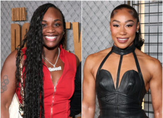Claressa Shields Speaks Out After MVP Ban Over Alycia Baumgardner Altercation Alycia Baumgardner and Claressa Shields attend Netflix’s Ronda Rousey vs. Gina Carano event at Intuit Dome in Inglewood, California on May 16, 2026.