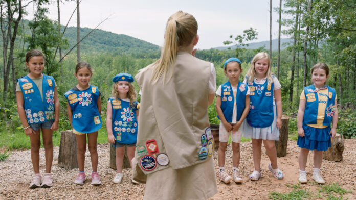 Four ambitious Girl Scouts compete to become top-selling Cookie Queens in the documentary “Cookie Queens.”