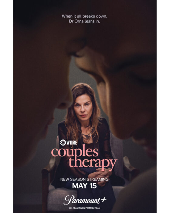 Couples Therapy Season 5 key art featuring Dr Orna Guralnik and couples premiering May 2026