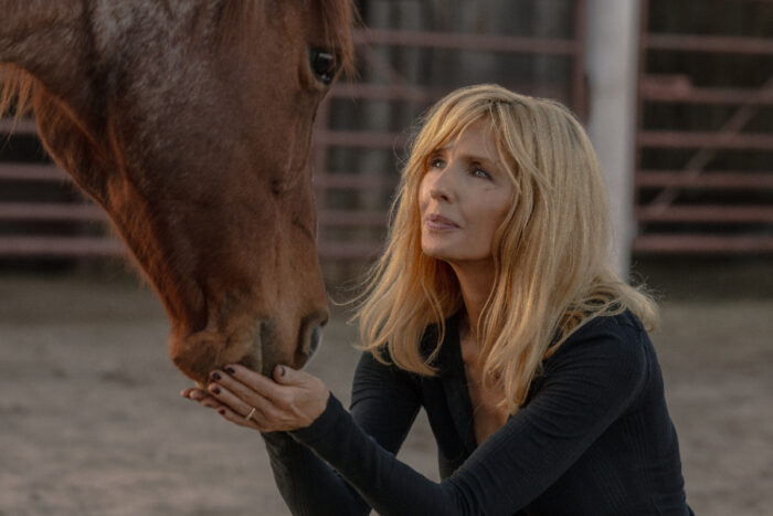 Kelly Reilly as Beth Dutton in Dutton Ranch, episode 9, season 1, streaming on Paramount+, 2026.