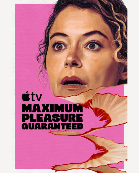 Maximum Pleasure Guaranteed Apple TV series key art starring Tatiana Maslany – Apple TV May 2026