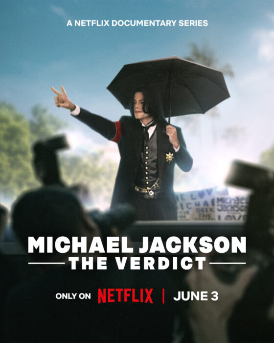 Key art for “Michael Jackson: The Verdict,” the Netflix docuseries premiering June 3, 2026.