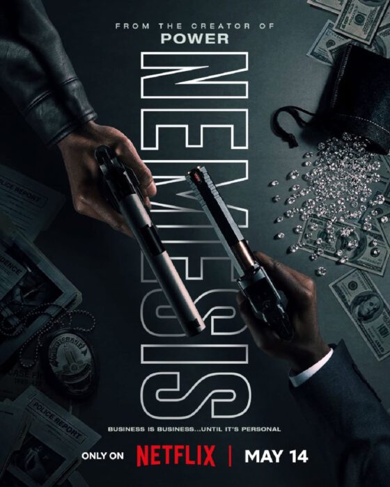 Key art of Nemesis Netflix crime thriller series