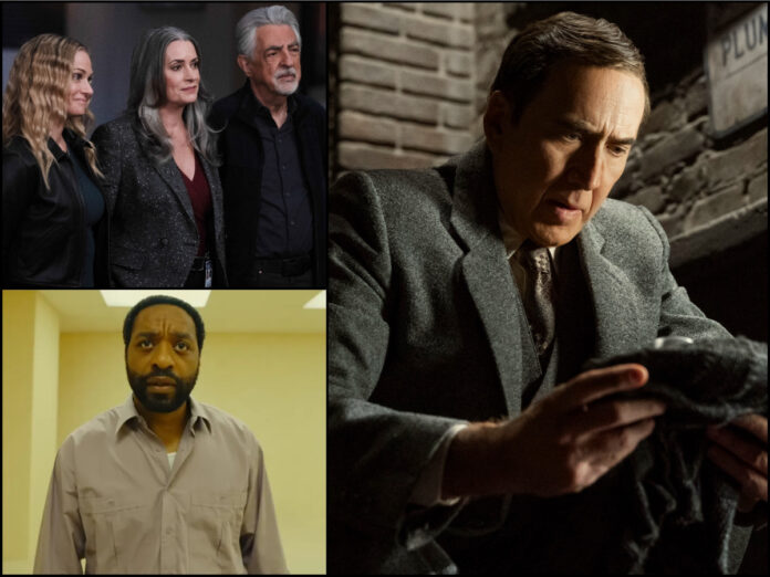 Collage featuring some of the biggest new shows and movies premiering the week of May 25-30, 2026, including “Spider-Noir,” “Criminal Minds,” and “Backrooms.”