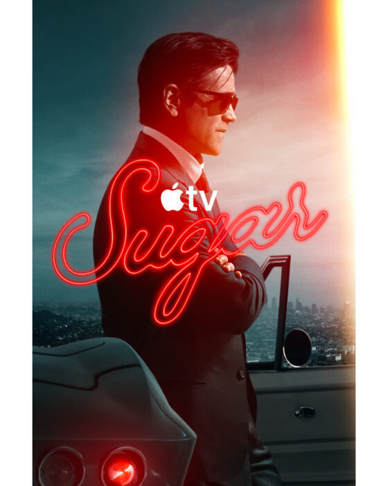 Colin Farrell as John Sugar in the official key art for “Sugar” Season 2 on Apple TV.