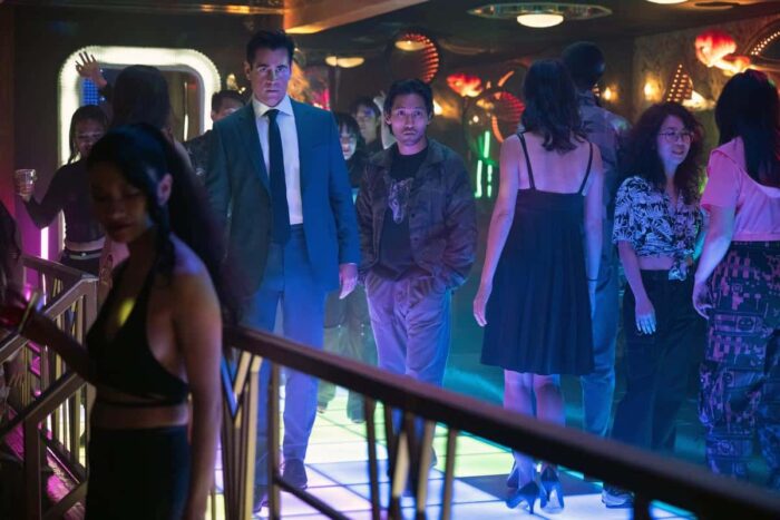 Colin Farrell and Jin Ha in “Sugar” Season 2 on Apple TV