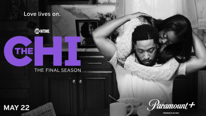 Key art for “The Chi” Season 8 final season on Paramount+ featuring the main cast standing together during the series’ emotional final chapter.