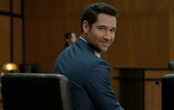 the-lincoln-lawyer-season-5-manuel-garcia-rulfo-mickey-haller-netflix-2026 Manuel Garcia-Rulfo as Mickey Haller in “The Lincoln Lawyer” Season 5 on Netflix. Courtesy of Netflix © 2026