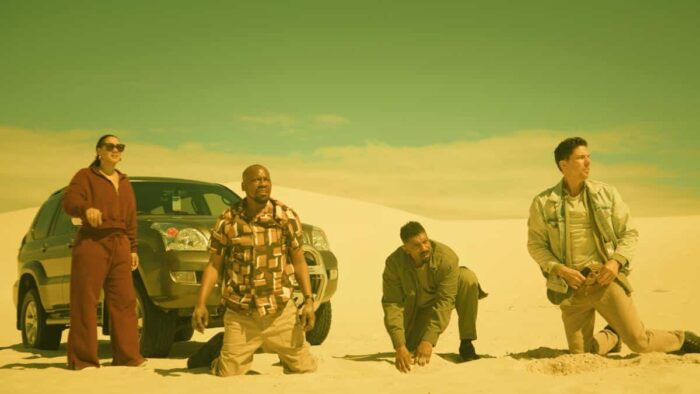 The main cast of "Average Joe" Season 2 in a first-look image from Paramount+