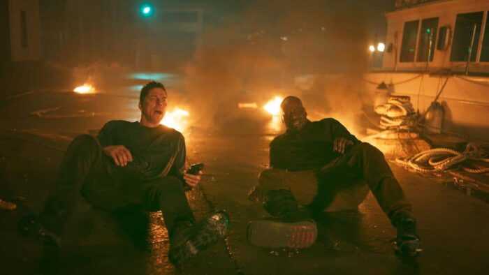 Michael Trucco and Malcolm Barrett in "Average Joe" Season 2