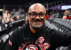 Big Tigger Arrested On Battery And Child Cruelty Charges, Released On Bond Big Tigger pictured at an Atlanta Hawks game in Atlanta amid news of his arrest on battery and third-degree cruelty to children charges.