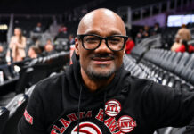 Big Tigger Arrested On Battery And Child Cruelty Charges, Released On Bond Big Tigger pictured at an Atlanta Hawks game in Atlanta amid news of his arrest on battery and third-degree cruelty to children charges.