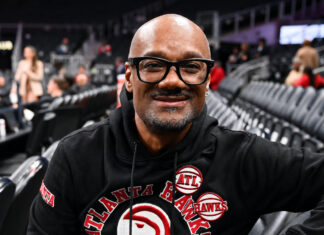 Big Tigger Steps Away From V-103 As Legal Battle Continues Big Tigger pictured at an Atlanta Hawks game in Atlanta amid news of his arrest on battery and third-degree cruelty to children charges.