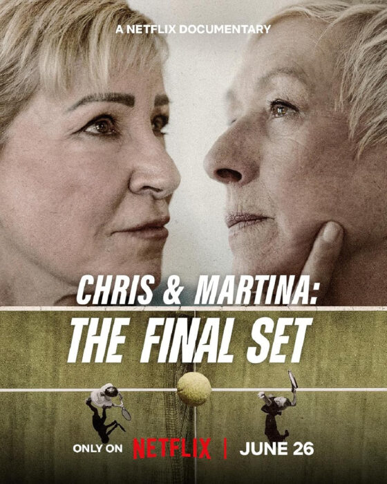 What to watch this week: Official key art for the Netflix documentary "Chris & Martina: The Final Set."