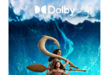 Disney’s Live-Action ‘Moana’ Looks Absolutely Stunning In Final Trailer Dolby Cinema poster for Disney's live-action Moana featuring Catherine Lagaʻaia as Moana standing on the ocean with Maui in the background.