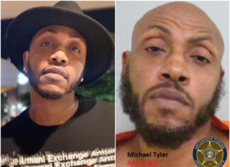 Mystikal Sentenced To 20 Years In Prison In Louisiana Rape Case Side-by-side photo collage of rapper Mystikal featuring a recent image and a booking photo following his sentencing in a Louisiana rape case.