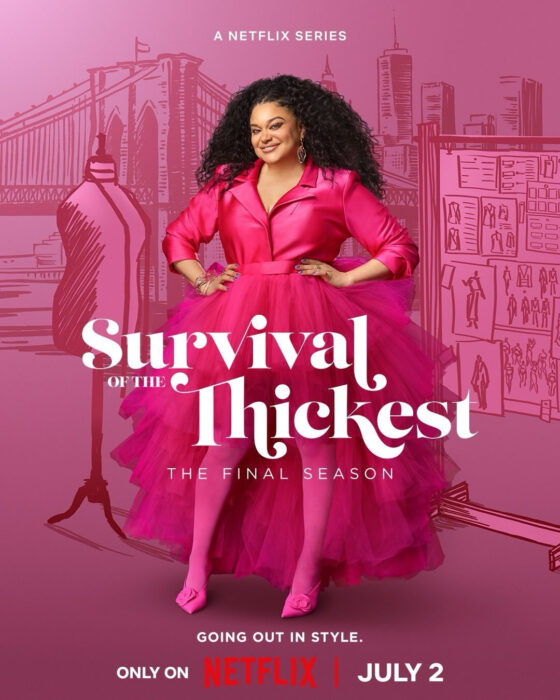 Official key art for Season 3 of "Survival of the Thickest," starring Michelle Buteau, on Netflix.