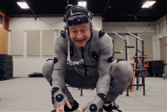Andy Serkis as Gollum in "The Lord of the Rings: The Hunt for Gollum," now filming in New Zealand.