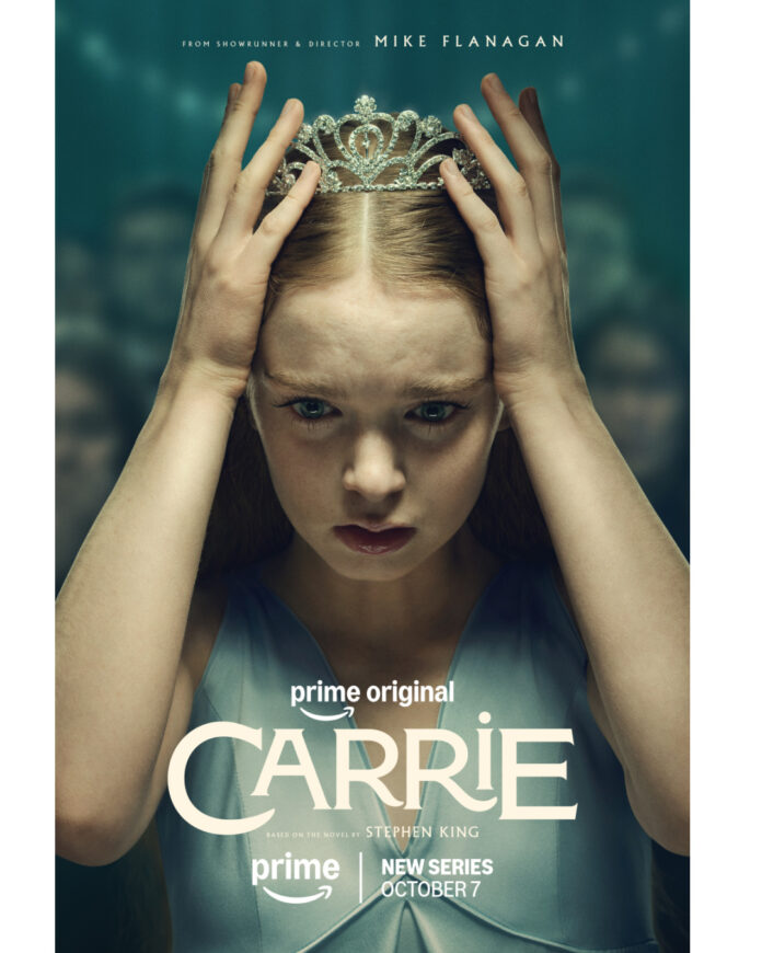 Official poster for Prime Video's “Carrie” series starring Summer Howell as Carrie White, premiering October 7.