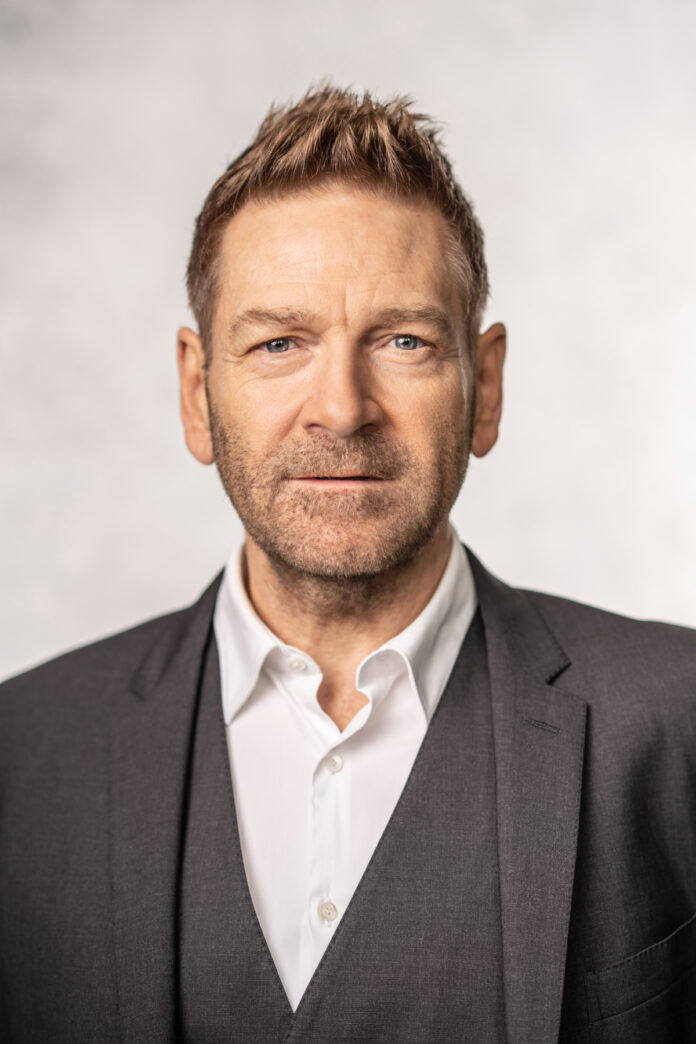 Headshot of Kenneth Branagh, who stars as the Laird of Castle Drummoch in the upcoming Paramount+ drama series "Laird."