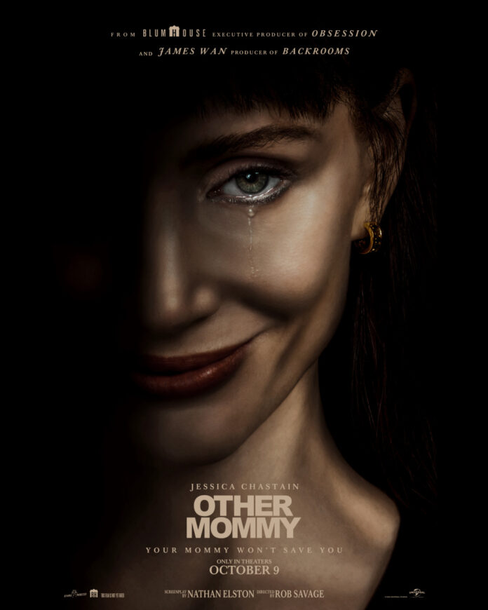 other-mommy-movie-poster-jessica-chastain Official movie poster for 'Other Mommy' starring Jessica Chastain as Ursula in the psychological horror film opening in theaters on October 9.